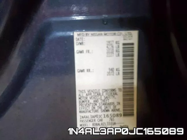 1N4AL3AP0JC165089 фото 2