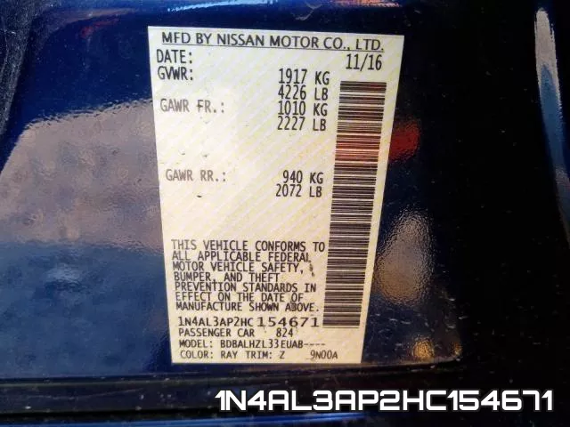 1N4AL3AP2HC154671 фото 2