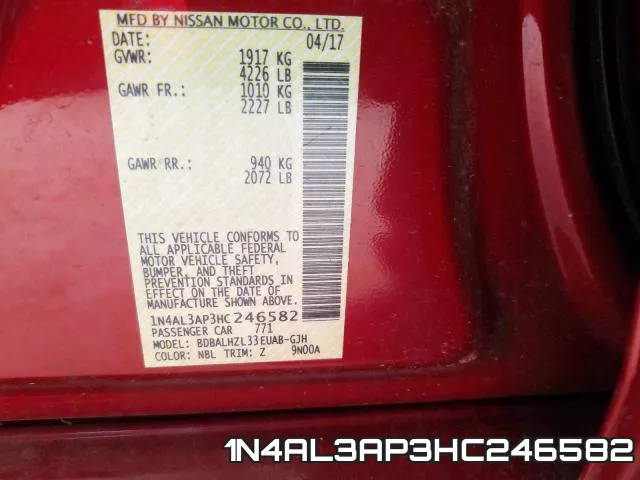 1N4AL3AP3HC246582 фото 2