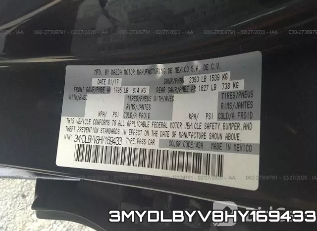3MYDLBYV8HY169433 фото 7