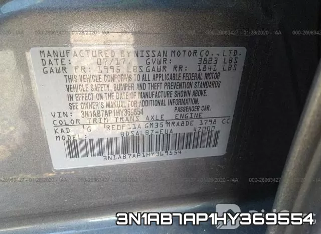 3N1AB7AP1HY369554 фото 6