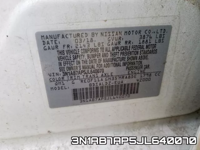 3N1AB7AP5JL640070 фото 2