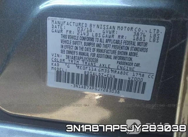 3N1AB7AP5JY283038 фото 9