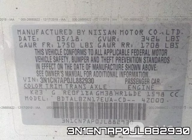 3N1CN7AP0JL882930 фото 10