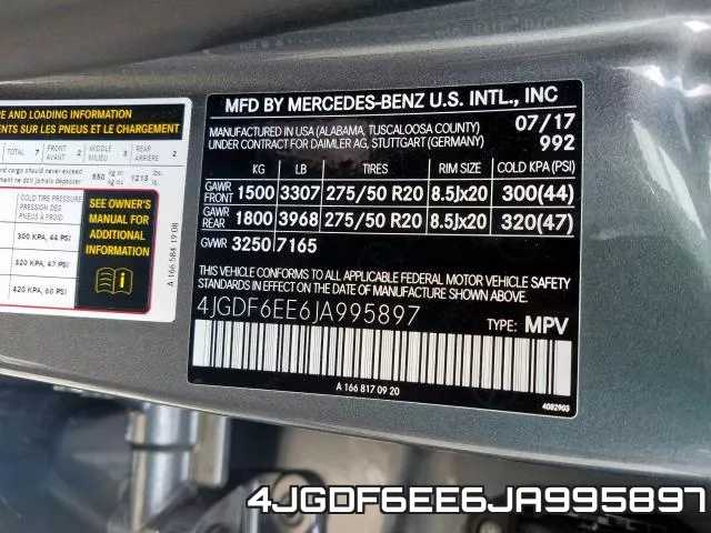 4JGDF6EE6JA995897 фото 2