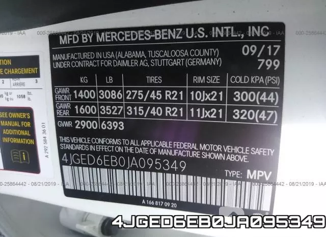 4JGED6EB0JA095349 фото 7