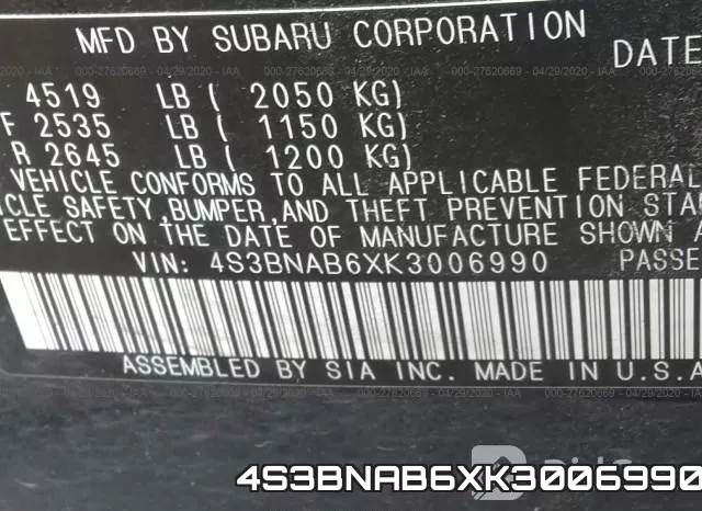 4S3BNAB6XK3006990 фото 6