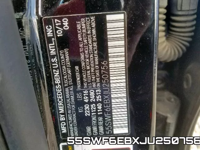 55SWF6EBXJU250756 фото 2