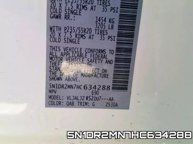 5N1DR2MN7HC634288 фото 2