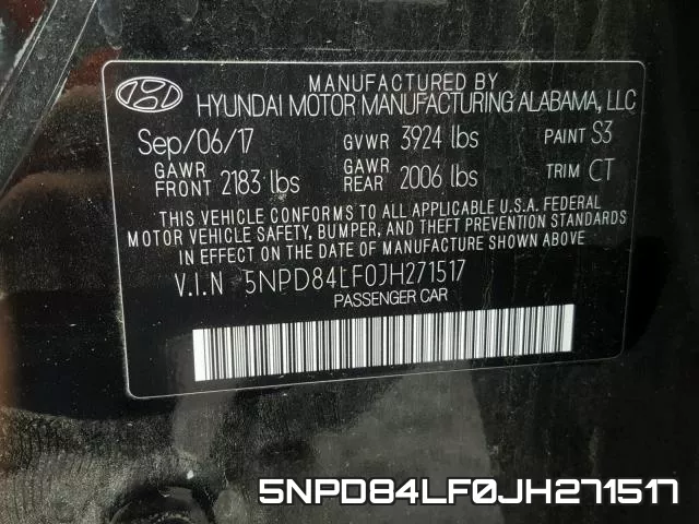 5NPD84LF0JH271517 фото 2