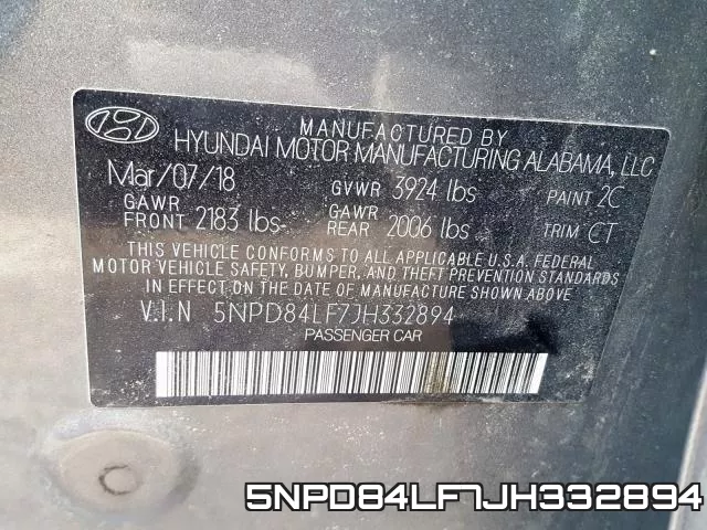 5NPD84LF7JH332894 фото 2