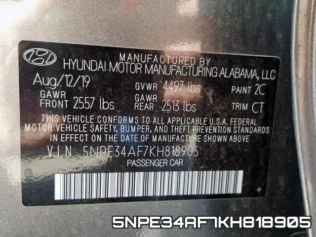 5NPE34AF7KH818905 фото 2