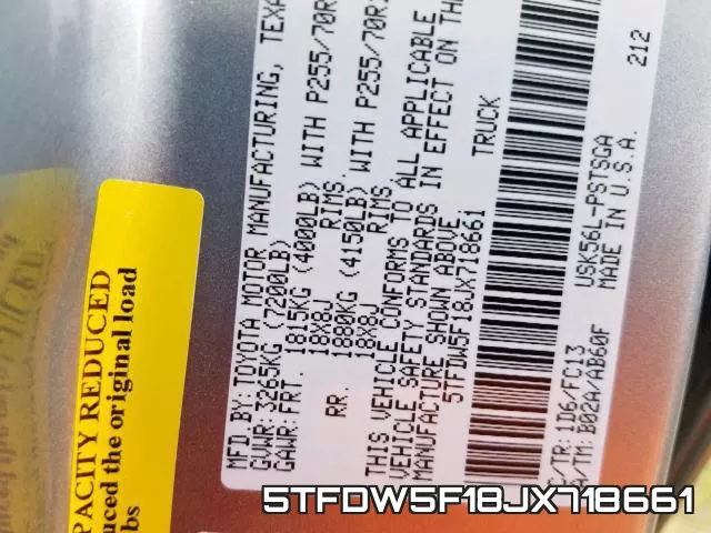 5TFDW5F18JX718661 фото 2