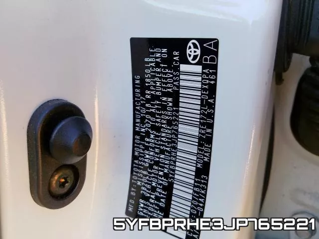 5YFBPRHE3JP765221 фото 2