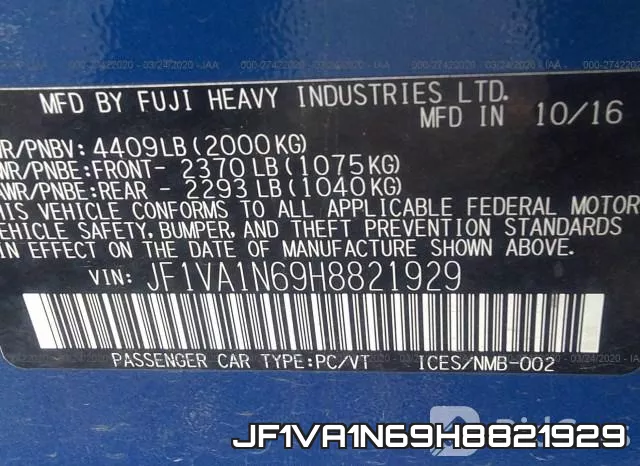 JF1VA1N69H8821929 фото 10