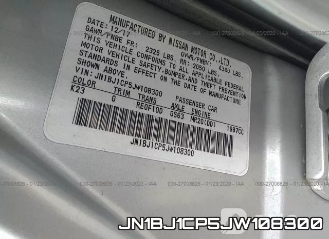 JN1BJ1CP5JW108300 фото 9