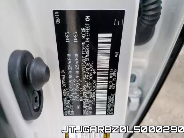 JTJGARBZ0L5000290 фото 2