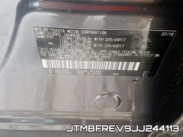 JTMBFREV9JJ244113 фото 2