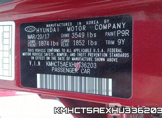 KMHCT5AEXHU336203 фото 10