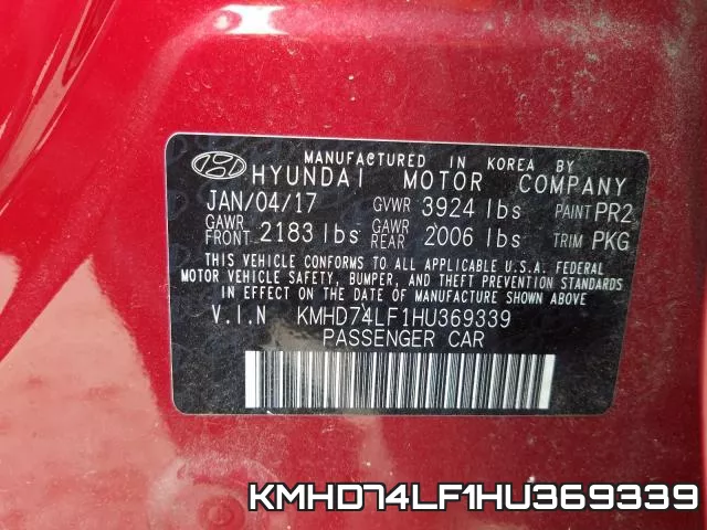 KMHD74LF1HU369339 фото 2