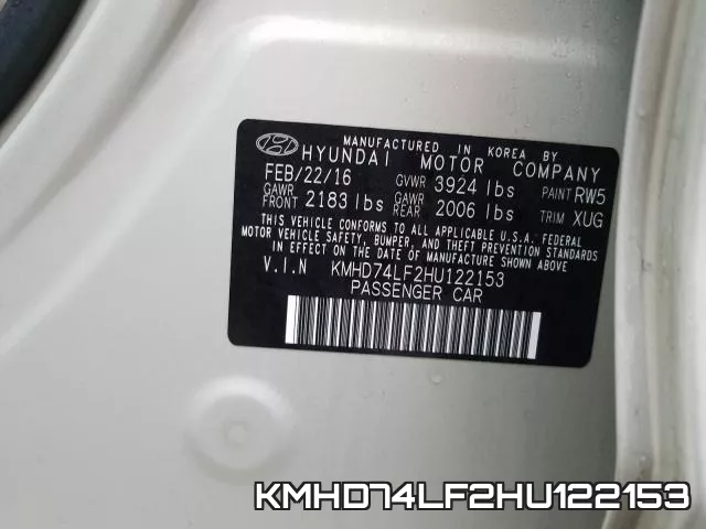 KMHD74LF2HU122153 фото 2