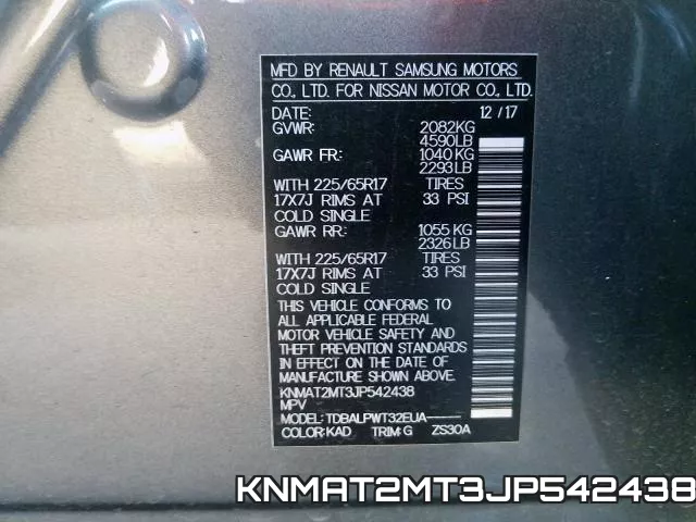 KNMAT2MT3JP542438 фото 2