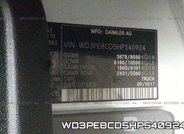 WD3PE8CD5HP540924 фото 10