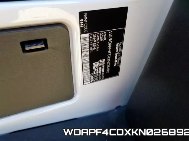 WDAPF4CDXKN026892 фото 2