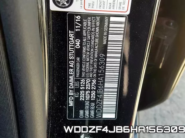 WDDZF4JB6HA156309 фото 2