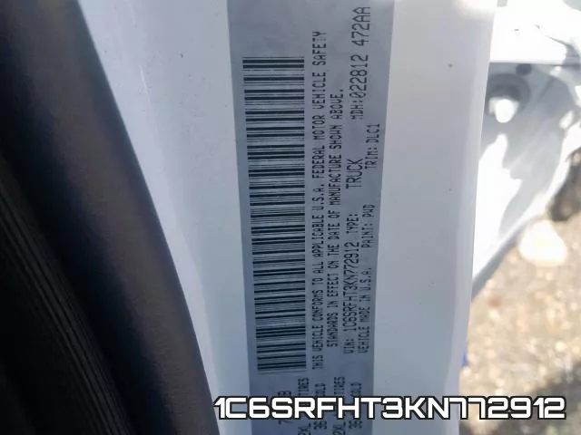 1C6SRFHT3KN772912 фото 2
