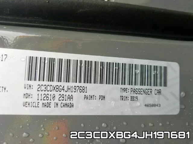 2C3CDXBG4JH197681 фото 2