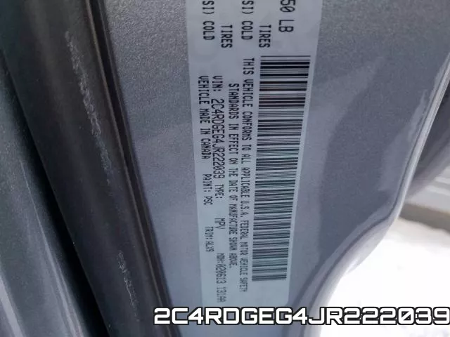 2C4RDGEG4JR222039 фото 2