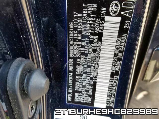 2T1BURHE9HC829989 фото 2