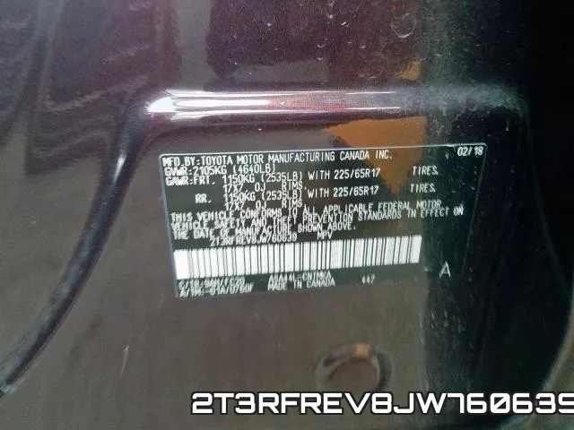 2T3RFREV8JW760639 фото 2