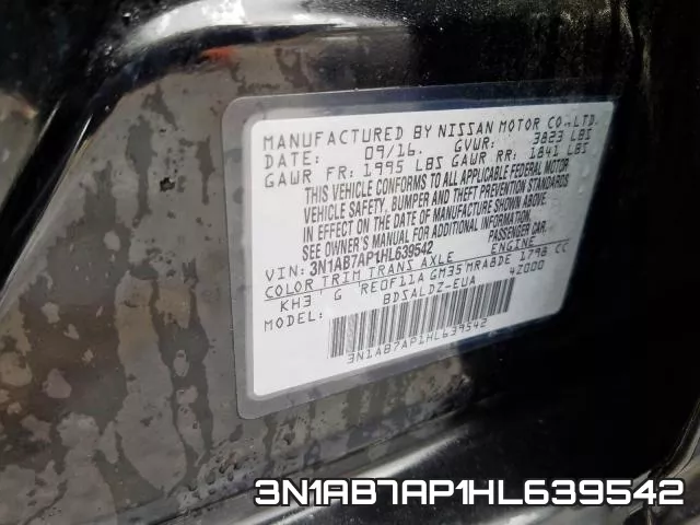 3N1AB7AP1HL639542 фото 2