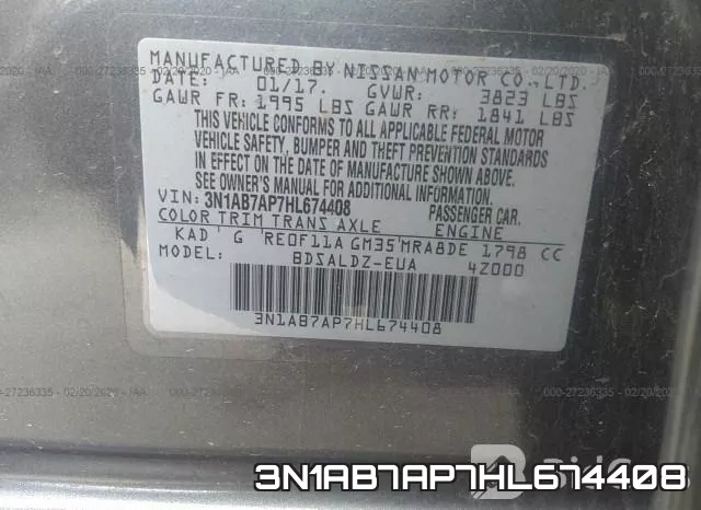 3N1AB7AP7HL674408 фото 10