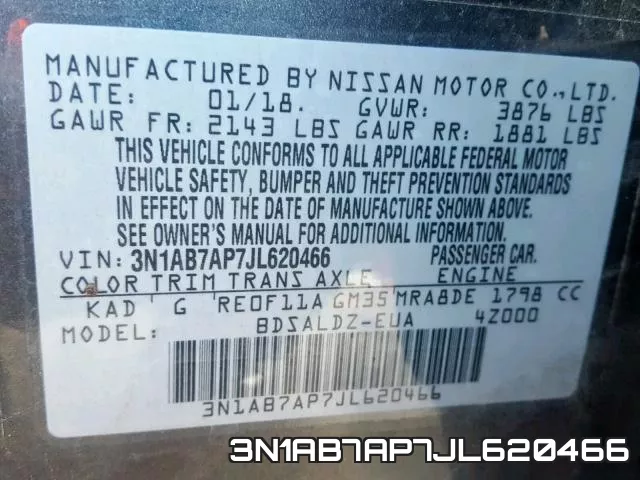 3N1AB7AP7JL620466 фото 2