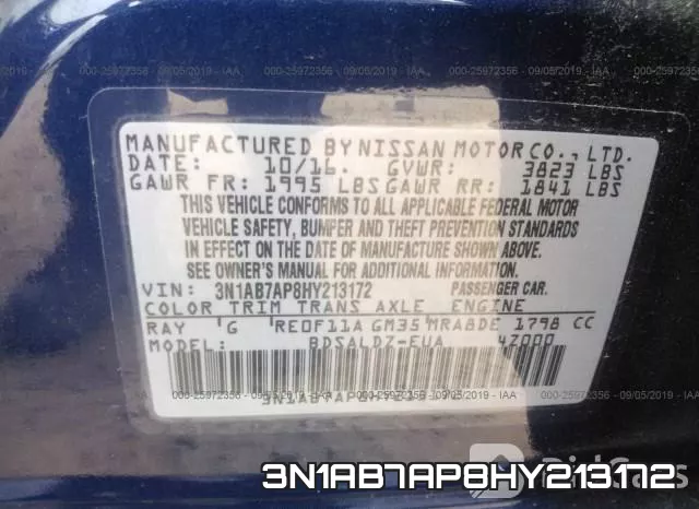 3N1AB7AP8HY213172 фото 7