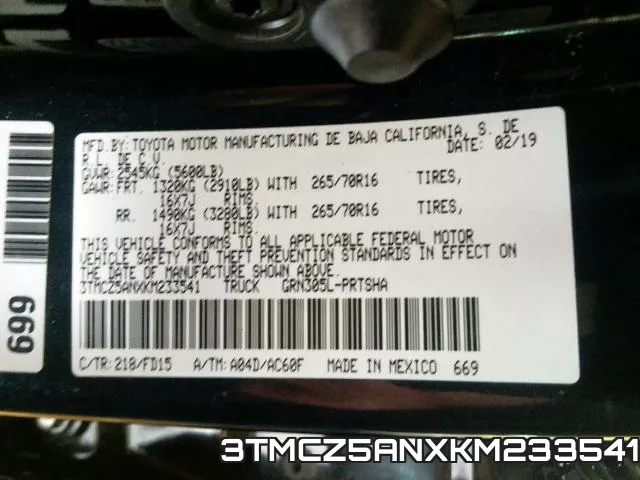 3TMCZ5ANXKM233541 фото 2