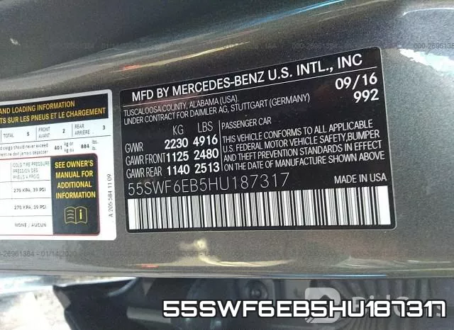 55SWF6EB5HU187317 фото 8