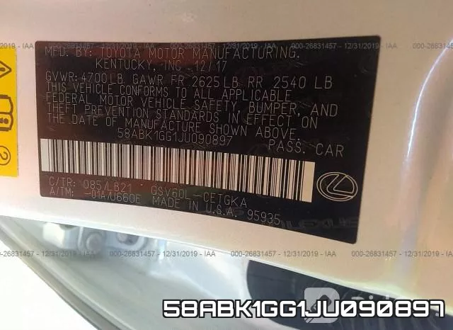 58ABK1GG1JU090897 фото 10