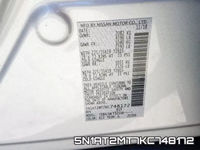 5N1AT2MT7KC748172 фото 2