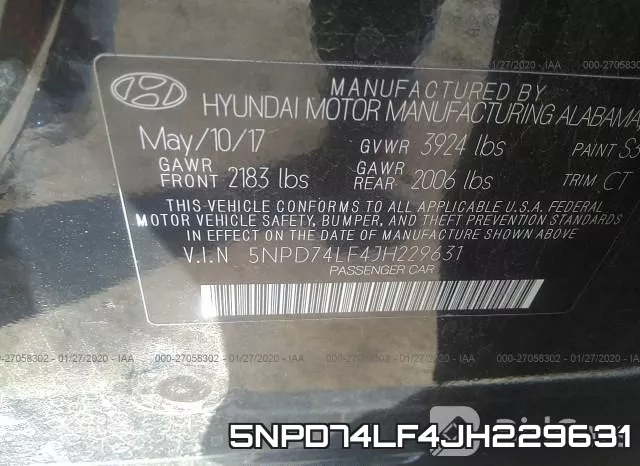 5NPD74LF4JH229631 фото 6