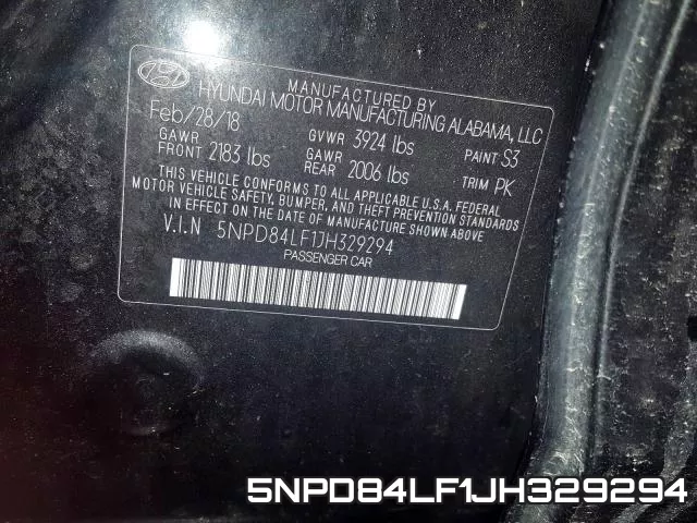 5NPD84LF1JH329294 фото 2