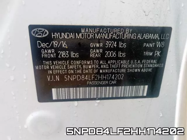 5NPD84LF2HH174202 фото 2