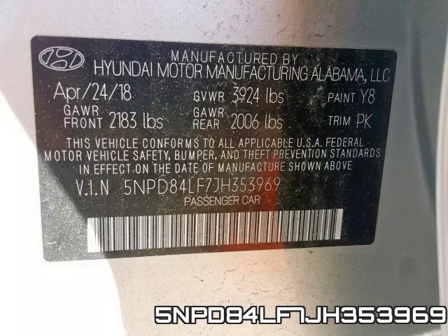5NPD84LF7JH353969 фото 2