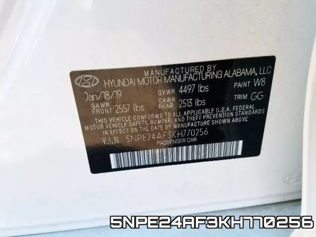 5NPE24AF3KH770256 фото 2