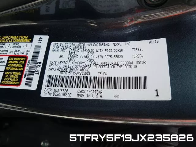 5TFRY5F19JX235826 фото 2