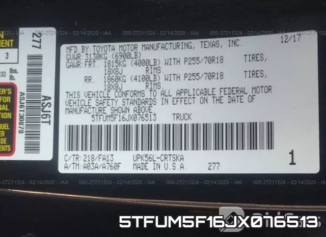 5TFUM5F16JX076513 фото 4