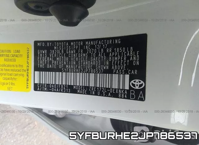 5YFBURHE2JP786537 фото 10